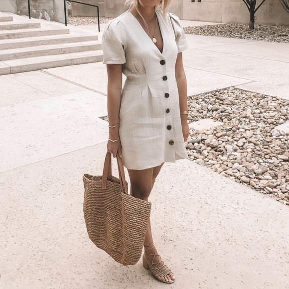 Zara Dresses & Skirts - 2 for 15$ Zara 100% linen dress large